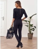 Damenoverall mit Reißverschluss hinten, schwarz 2401 – Online-Shop – Boutique